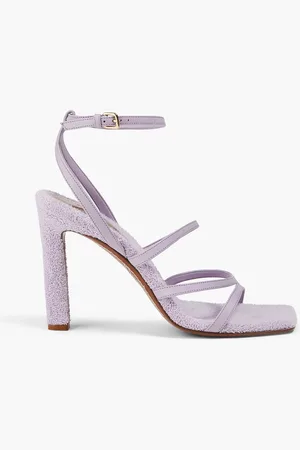 ZIMMERMANN Leather and terry sandals - Purple - EU 41