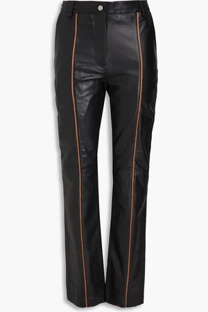 REMAIN Birger Christensen Leather straight-leg pants - - DE 36