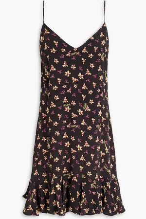 ROTATE Floral-print jacquard mini slip dress - - DE 40