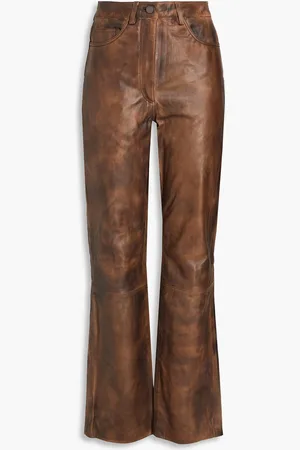 REMAIN Birger Christensen Leather straight-leg pants - - DE 36
