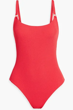 Melissa Odabash Tosca ribbed swimsuit - Red - IT 40