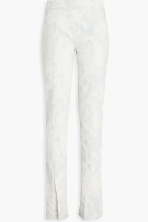 ZIMMERMANN Embroidered mid-rise tapered jeans - Blue - 3