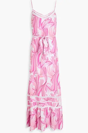 Melissa Odabash Eden printed mousseline maxi dress - Pink - S