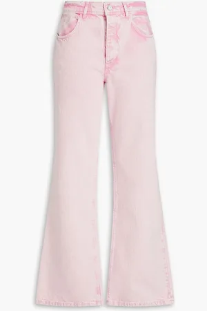STINE GOYA Joelle faded high-rise flared jeans - Pink - 30