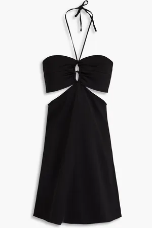Maje Cutout crepe halterneck mini dress - - FR 40