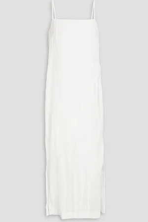 Loulou Studio Crushed velvet maxi dress - White - L