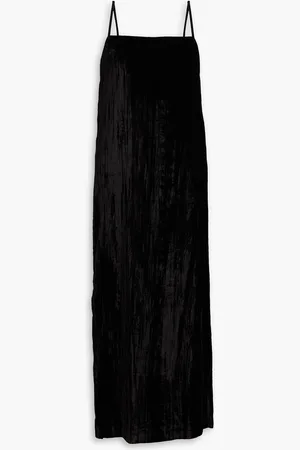 Loulou Studio Etina crushed velvet maxi dress - - S