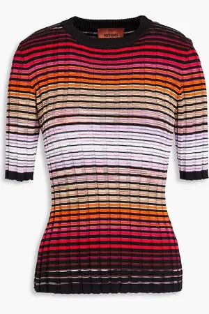 Missoni Striped ribbed-knit top - - IT 36