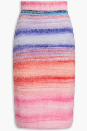 Missoni Striped brushed wool-blend skirt - - IT 44