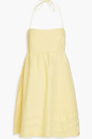 Casa Raki Luz linen mini dress - Yellow - M
