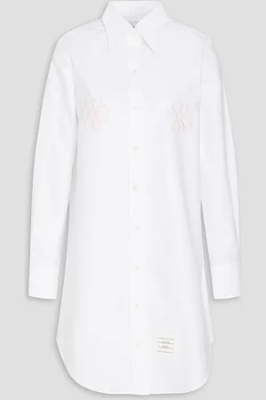 Thom Browne Cotton Oxford mini shirt dress - - IT 42