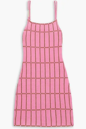 Jacquemus Malha embellished jacquard-knit mini dress - - FR 46