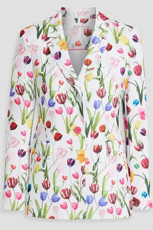 ALICE+OLIVIA Alice Olivia - Macey floral-print crepe blazer - - US 0