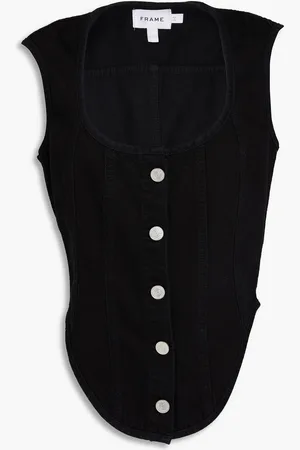 Frame Asymmetric denim top - - US 6