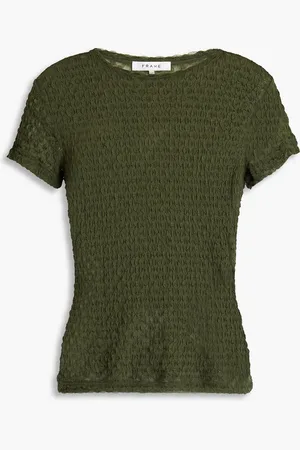 Frame Stretch-lace top - Green - XL