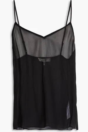 Frame Silk-chiffon camisole - - XS