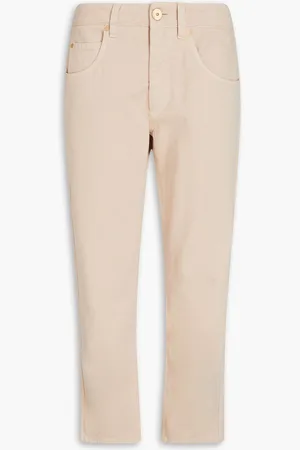 Brunello Cucinelli High-rise tapered jeans - Neutral - IT 44