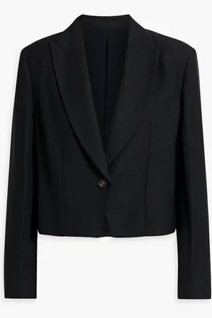Brunello Cucinelli Cropped twill blazer - - IT 44