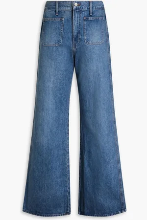 VERONICA BEARD Taylor high-rise wide-leg jeans - Blue - 32