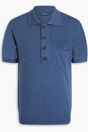 Frescobol Carioca Clemente pointelle-knit cotton polo shirt - - S