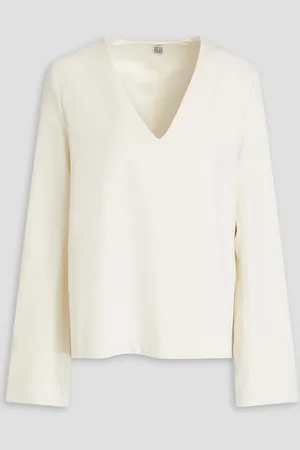 Totême Crepe top - White - FR 32