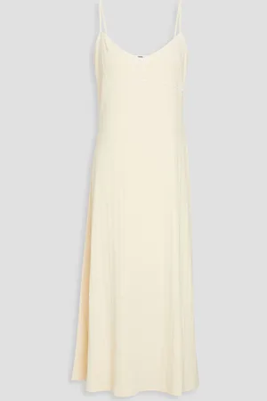 Totême Ribbed cotton-blend jersey midi dress - White - XS