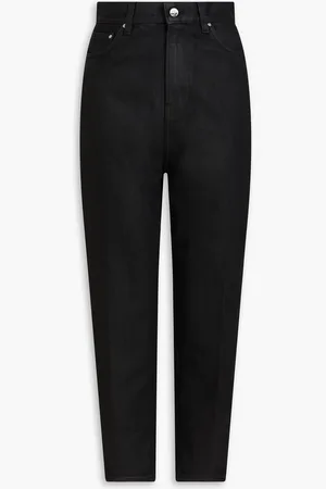 Totême Coated high-rise tapered jeans - - 28W/ 30L