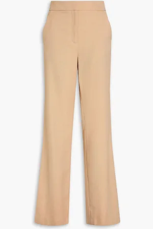 VERONICA BEARD Tonelli herringbone twill wide-leg pants - Neutral - US 8