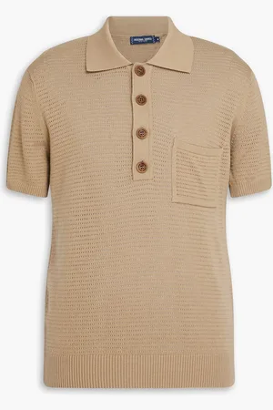 Frescobol Carioca Clemente pointelle-knit cotton polo shirt - Neutral - L