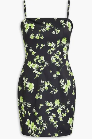 ROTATE Floral-print satin-jersey mini dress - - DE 38