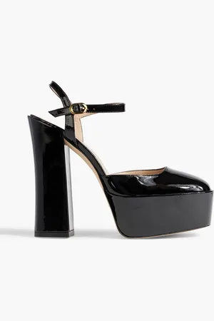 Stuart Weitzman Sky High 145 patent-leather platform pumps - - EU 40