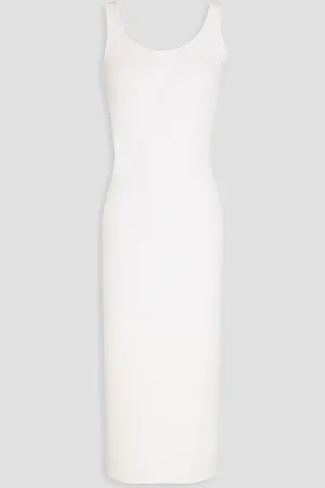 ENZA COSTA Ribbed jersey midi dress - - L