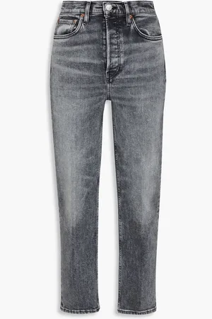 RE/DONE 70s faded high-rise straight-leg jeans - - 24