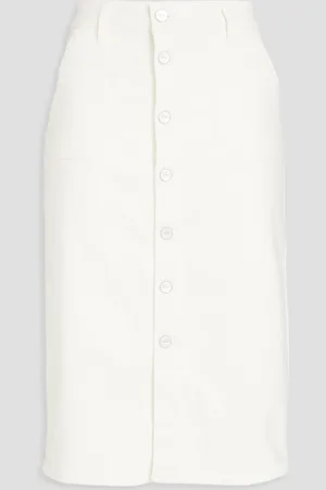 Paige Meadow denim skirt - White - 32
