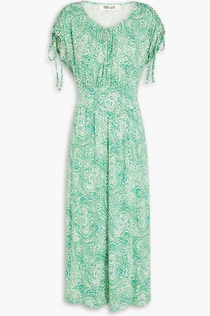 Diane von Furstenberg Reggio printed jersey midi dress - Green - S