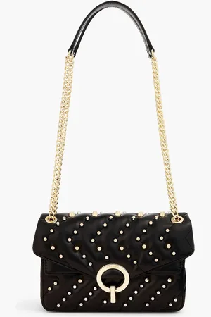Sandro Studded quilted leather shoulder bag - - OneSize
