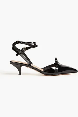 RED(V) Bow-detailed patent-leather pumps - - EU 36.5