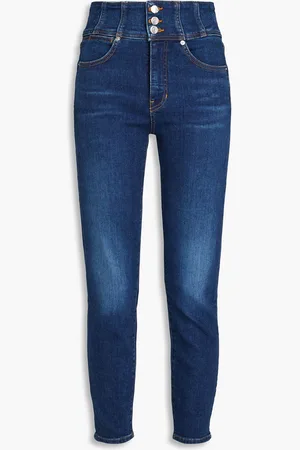 VERONICA BEARD Cropped high-rise skinny jeans - Blue - 24