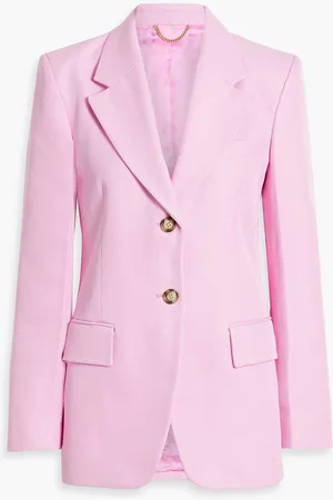 Victoria Beckham Cotton-twill blazer - Pink - UK 14