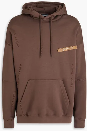 Jacquemus Gasta cotton-fleece hoodie - Brown - XS