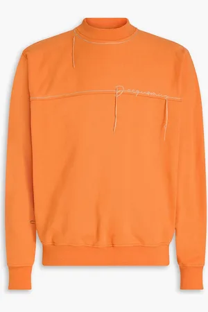 Jacquemus Fio embroidered cotton-fleece sweatshirt - - 3XL