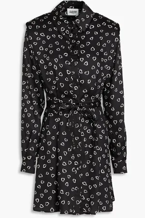 Claudie Pierlot Pleated printed twill mini dress - - FR 36