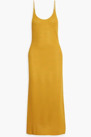 ONIA Linen midi dress - Yellow - S