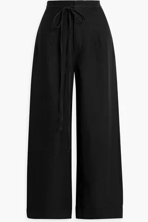 ONIA Linen and Lyocell-blend wide-leg pants - - US 0