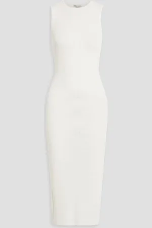 ONIA Ribbed linen-blend midi dress - - S