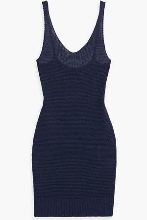 ONIA Linen mini dress - Blue - XL