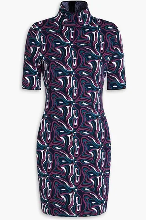 Puccini Jacquard-knit mini dress - Purple - L