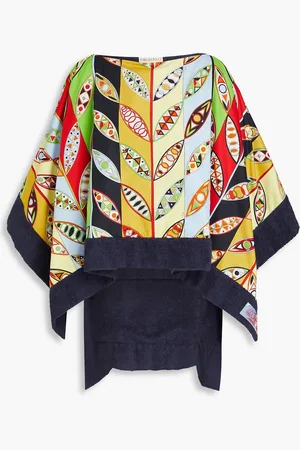 Puccini Printed cotton-terry coverup - Blue - ONESIZE