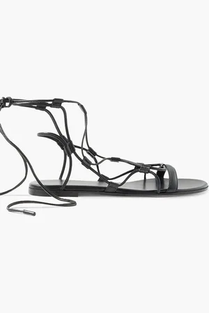 Gianvito Rossi Giza lace-up leather sandals - - EU 36