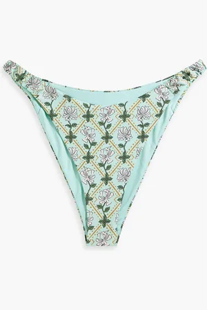 Agua by Agua Bendita Eneldo Herbal printed bikini briefs - Green - XL